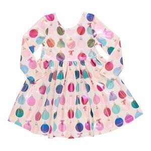 Pink Chicken Colorful Ornament Print Dress